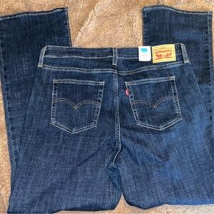 Brand new with tags women’s Levi jeans size 34 x 32 high waisted boot cut style